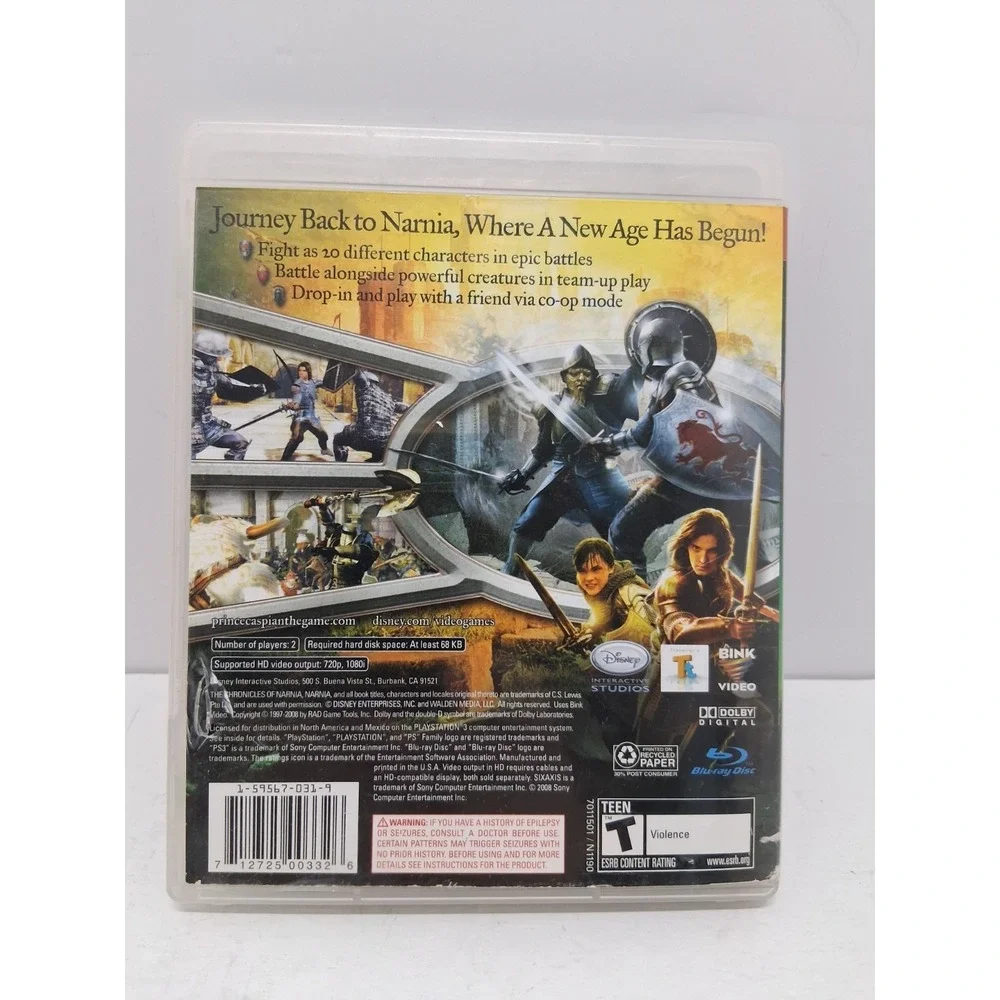 Playstation 3 Battle Of Narnia Prince Caspian